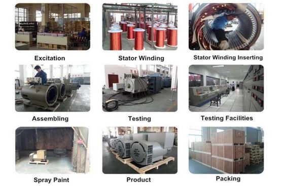 Купить Double Bearing Alternator with 110V-480V Voltage Range AVR SX460 AS440 and 20 Years Life Time for Industrial Power Generation online manufacture